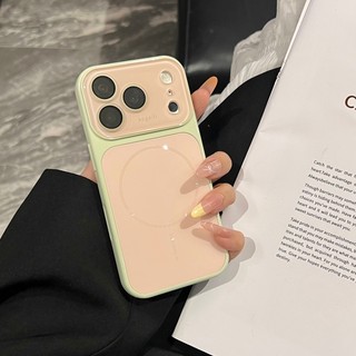 Ốp điện thoại vòng mỏng từ tính tương phản AG cửa sổ lớn thích hợp cho iPhone 13 14 15 16 17 Pro Max bao gồm tất cả vỏ silicon chống rơi