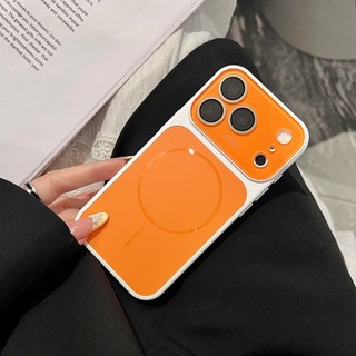 Ốp điện thoại vòng mỏng từ tính tương phản AG cửa sổ lớn thích hợp cho iPhone 13 14 15 16 17 Pro Max bao gồm tất cả vỏ silicon chống rơi