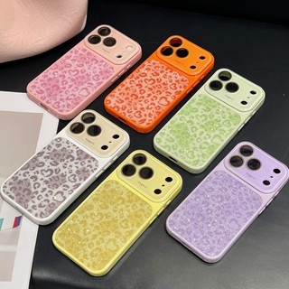 Ốp điện thoại in hình da báo lớn sang trọng tức thì 17 ánh sáng phù hợp cho iPhone 13 14 15 16 17 Pro Max toàn diện gương bảo vệ chống rơi vỏ silicon