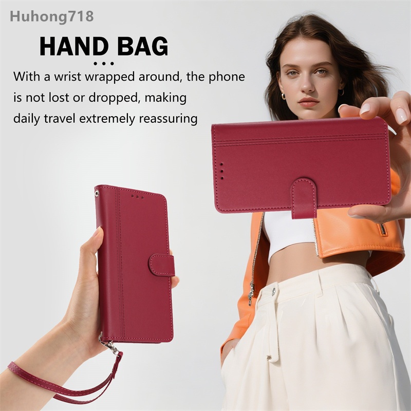 Dành Cho Doogee B10 N55 N60 Note 56 56X 58 59 Plus Pro Ví Lật Bao Da Bảo Vệ Thả Có Khe Cắm Thẻ Vỏ Silicon Mềm Dây Đeo Tay Sạc Không Dây