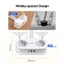 ORICO PD20W Dải nguồn du lịch EU Schuko Ổ cắm 2AC + 2USB-A + Type-C Dây nối dài di động có thể thu vào