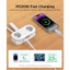 ORICO PD20W Dải nguồn du lịch EU Schuko Ổ cắm 2AC + 2USB-A + Type-C Dây nối dài di động có thể thu vào