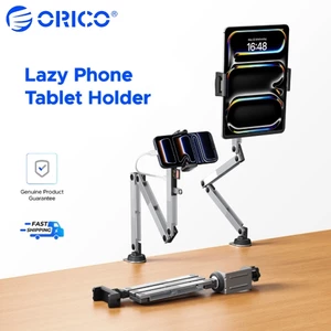 Giá đỡ điện thoại máy tính bảng lười ORICO có Dock 360° Chân đế có thể điều chỉnh cho iPad 12.9 "iPhone Switch Có thể gập lại Giá đỡ máy tính để bàn đa cổng USB-C SD TF Hub