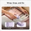 Dải điện du lịch có thể gập lại di động ORICO | 3 ổ cắm AC US + Bộ sạc nhanh 2USB-A + 2USB-C PD | Dây có thể quấn 4.43FT Dây nối dài kích thước thẻ Mini cho khách sạn du lịch PH