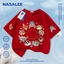 Thành viên NASA Crazy Animal City in hình cho trẻ em Áo thun Cotton ngắn tay nguyên chất loại A cho bé trai bé gái mùa hè Áo thun mặc đường phố phong cách mới