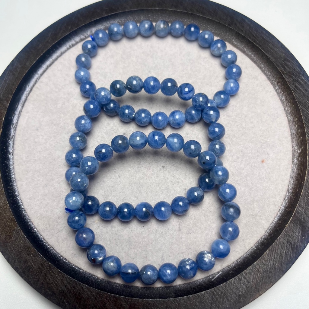 Vòng tay Kyanite tự nhiên cao cấp, phong thủy may mắn, năng lượng, quà tặng nữ