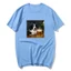 Border Collie Uống Bia Ngộ nghĩnh Chó Meme Áo nam Nữ 100% Cotton Áo Sơ Mi Tay Ngắn Áo