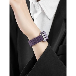 Dây Cho Huawei Band 8 9 10 11 Pro Dây Silicon Nam Châm Mềm Thoáng Khí Có Thể Điều Chỉnh 4 Màu Đen Cam Xanh Trắng Tím Đỏ Thời Trang Công Sở Thể Thao