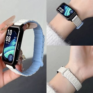 Dây Cho Huawei Band 8 9 10 11 Pro Dây Silicon Nam Châm Mềm Thoáng Khí Có Thể Điều Chỉnh 4 Màu Đen Cam Xanh Trắng Tím Đỏ Thời Trang Công Sở Thể Thao