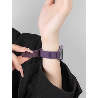 Dây Cho Huawei Band 8 9 10 11 Pro Dây Silicon Nam Châm Mềm Thoáng Khí Có Thể Điều Chỉnh 4 Màu Đen Cam Xanh Trắng Tím Đỏ Thời Trang Công Sở Thể Thao