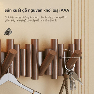Hiện đại đơn giản rắn gỗ phím móc thiết kế lỗ miễn phí cho cửa vào nhà phòng ngủ và tường gắn kết