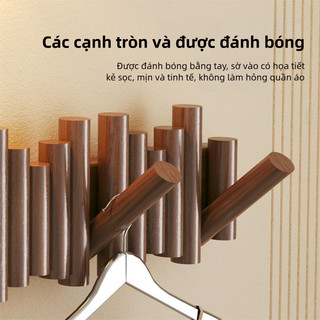 Hiện đại đơn giản rắn gỗ phím móc thiết kế lỗ miễn phí cho cửa vào nhà phòng ngủ và tường gắn kết