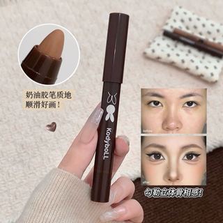 KodyboLL Kem Đường Viền Dính 2 Sắc Thái Điêu Khắc Mặt Highlighter 3d Tự Nhiên Mũi Bóng Trang Điểm Người Mới Bắt Đầu Thân Thiện Đường Viền Dính NO.K43