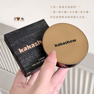 Kakashow Bảng Highlighter 3 trong 1 Kem che khuyết điểm Kem làm sáng 3 màu Dewy Glass Skin Trang điểm Mỹ phẩm thân thiện cho người mới bắt đầu NO.C706