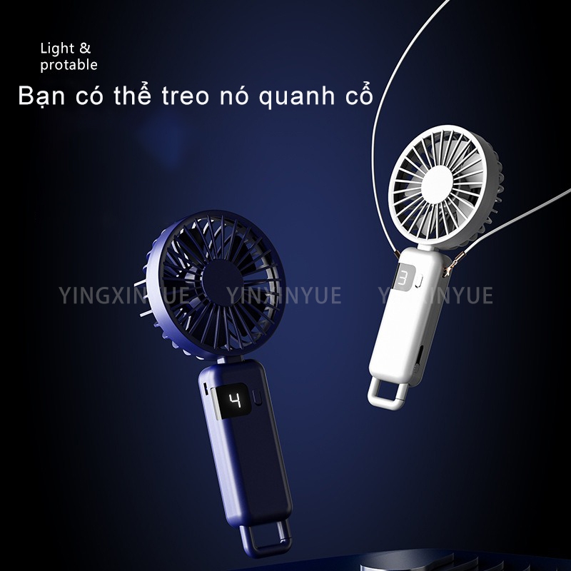 KHO VIỆT NAM | GIAO NHANH Quạt mini để bàn 5 cấp gió nhỏ gọn xách tay cho sinh viên đại học ký túc xá không ồn ào