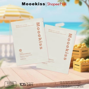 Mooekiss khăn ướt tẩy trang Làm sạch sâu Không kích ứng đóng gói tiện lợi 6ml