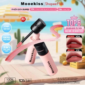 Son Kem Lì Mooekiss Creamy Matte , Mịn Nhẹ Môi, Lâu Trôi, Không Dính Cốc, Dễ Dùng Hàng Ngày 2g