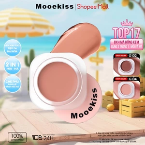 Má Hồng Kem Mooekiss Dewy, Căng Bóng Tự Nhiên, Dễ Tán, Nâng Tông, Phù Hợp Da Vàng & Da Ngăm 5g