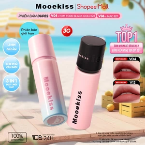 Son Bùn Mooekiss Velvet Lip Mud, Bảng 17 Màu, Lì Mịn, Lên Màu Chuẩn, Môi Mềm Mịn 3g