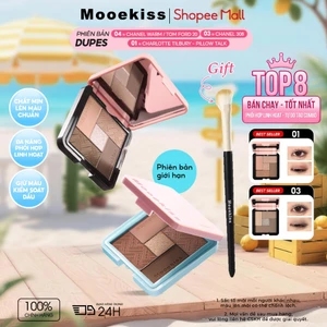 Bảng Phấn Mắt Mooekiss 5 Màu Tone Đất, Lì Mịn, Dễ Tán, Cho Người Mới, Thiết Kế Nam Châm 8.5g，Nhũ Lấp Lánh,Lì Mịn / Matte,Sắc Tố Cao,Bão Hòa Thấp
