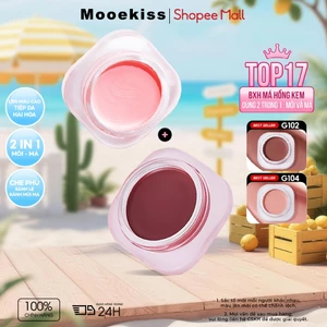Combo 2 Má Hồng Kem Mooekiss, Dưỡng Ẩm, Chống Nước Mồ Hôi, Lâu Trôi, Màu Tự Nhiên 5g