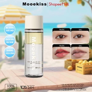 Dầu tẩy trang Mooekiss nước tẩy trang mắt và môi Dầu hạt moringa làm sạch sâu Nhẹ nhàng không kích ứng 75ml