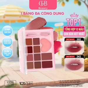 Bảng Son CFB Tone Nude, Chất Nhung Lì Mịn, Lên Màu Chuẩn, Dễ Tán, Makeup Chuyên Nghiệp