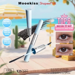 Mascara Mooekiss 2 Đầu 6.5g, Làm Dày & Dài Mi, Chống Nước Mồ Hôi, Không Lem, Giữ Cong Tốt, Chống Nước,Chống Mồ Hôi, Không Lem, Làm Dày, Làm Dài
