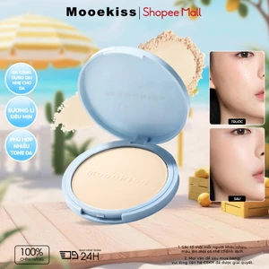 Phấn Phủ Mooekiss Mịn Lì, Kiềm Dầu, Lâu Trôi, Mỏng Nhẹ, Không Mốc Không Vón