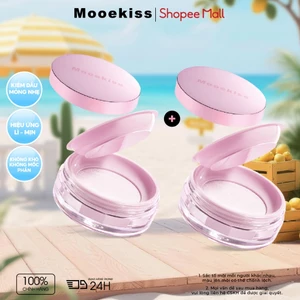 Combo 2 Phấn Phủ Mooekiss Dạng Bột, Kiềm Dầu, Lâu Trôi, Mịn Nhẹ, Không Mốc Không Vón