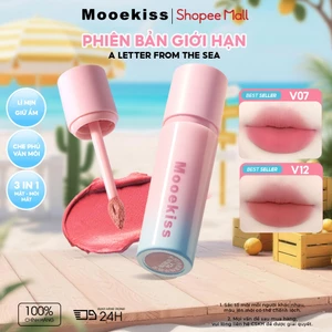 Son Mooekiss Velvet Lip Mud 3g, Lì Mịn Nhẹ Môi, Lâu Trôi, Tôn Da, Dễ Dùng