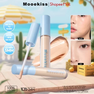Kem Che Khuyết Điểm Mooekiss, Che Quầng Thâm & Mụn, Lâu Trôi, Dưỡng Ẩm, Không Mốc, Tự Nhiên
