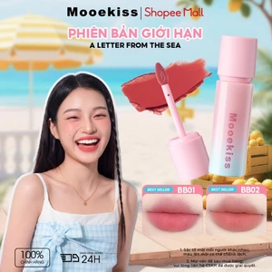 Son Mooekiss Velvet Lip Mud 3g, Lì Mịn, Lâu Trôi, Tôn Da, Dòng Seaside 3g