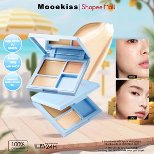 Bảng Che Khuyết Điểm Mooekiss 3 Màu, Che Quầng Thâm & Mụn, Làm Sáng Da, Lâu Trôi