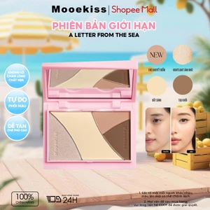 Bảng Tạo Khối Mooekiss 4 Màu 9g, Contour & Highlight, Dễ Tán, Lâu Trôi, Bản Giới Hạn
