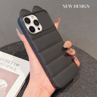Ốp điện thoại tai 3D Creative Money Cat Thích hợp cho iPhone 11 12 13 14 15 16 17 Pro Max Matte Bao gồm tất cả Vỏ mềm chống rơi