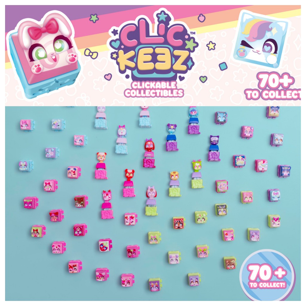 ECILY Click Keez Bàn Phím Móc Khóa Hộp Mù Clickeez Bàn Phím Cơ Keycaps Treo Móc Khóa Giảm Căng Thẳng Sưu Tập Đồ Chơi Trẻ Em