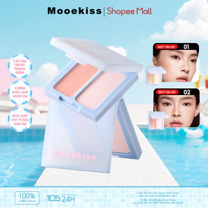 Highlight Mooekiss 2 Màu, Bắt Sáng & Tạo Khối, Hiệu Ứng Glow, Dễ Tán, Lâu Trôi