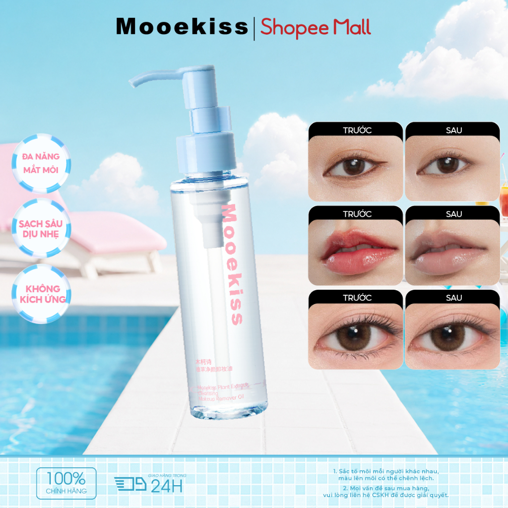 Dầu Tẩy Trang Mooekiss, Làm Sạch Sâu, Dưỡng Ẩm, Dịu Nhẹ, Không Kích Ứng