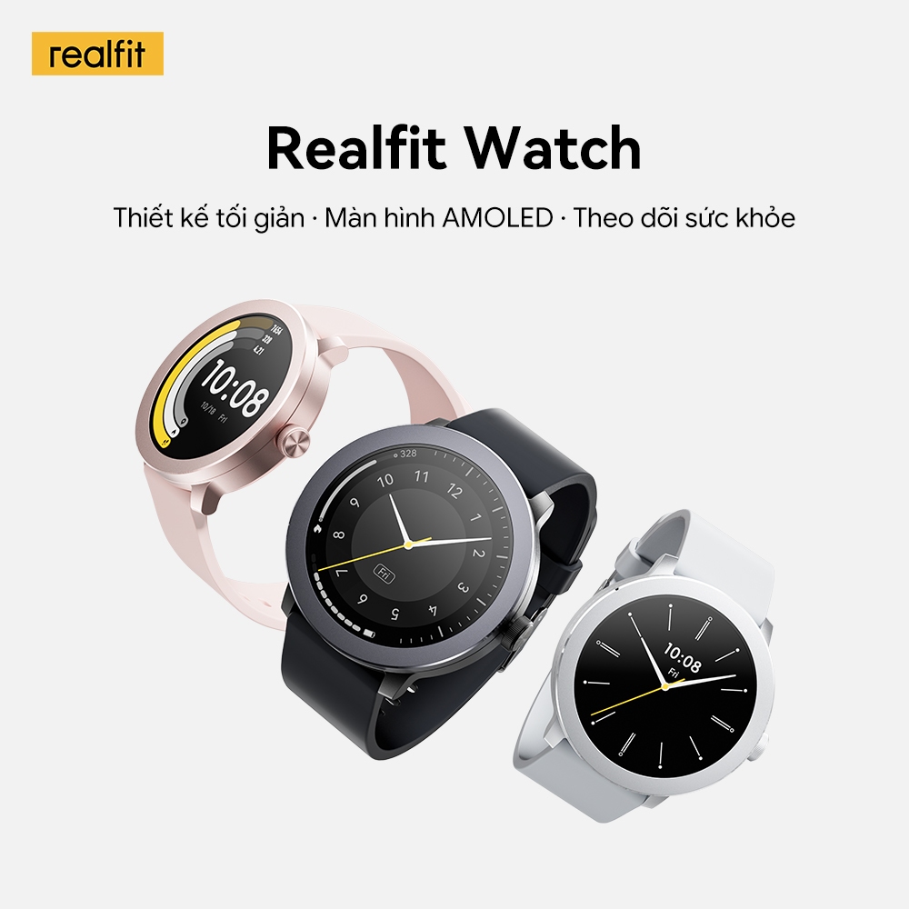 [MỚI] ĐỒNG HỒ REALFIT | Đồng hồ thông minh AMOLED 1.43 " | Gọi Bluetooth | 100 + Chế độ thể thao | Tuổi thọ pin 14 ngày