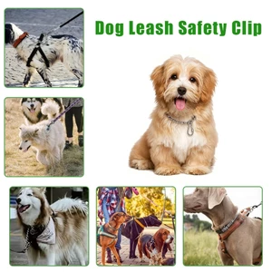 Dây Xích Chó Kẹp An Toàn Chống Thoát Hạng Nặng Dây Xích Kim Loại Có Thể Khóa Carabiner Cổ Dây Kết Nối