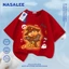 NASA Halloween Capybara Luru In hình cho trẻ em Áo thun Cotton ngắn tay nguyên chất loại A cho bé trai bé gái Mùa hè Áo thun mặc đường phố phong cách mới