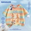 NASA We Are All Stars In hình cho trẻ em Áo thun Cotton ngắn tay nguyên chất loại A cho bé trai bé gái mùa hè Áo thun mặc đường phố phong cách mới