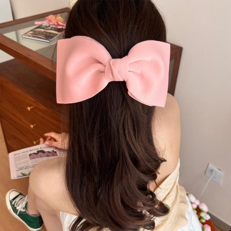 Kẹp Tóc Nơ và Mỏ Vịt Lớn Phong Cách Hàn Quốc, Phụ Kiện Tóc Thanh Lịch và Thời Trang cho Nữ