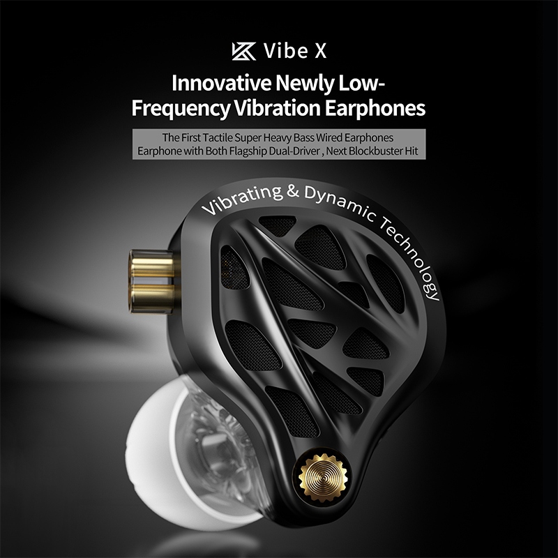 Tai nghe rung tần số thấp KZ Vibe X Tai nghe âm trầm sâu HiFi IEM Âm thanh nổi Tai nghe nhét để chơi game âm nhạc | BigBuy360 - bigbuy360.vn
