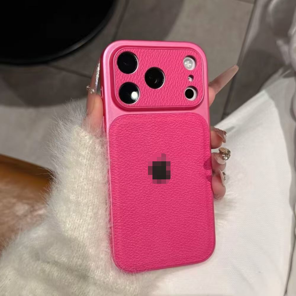 Ốp điện thoại cứng ăn liền bằng da Litchi sang trọng Thích hợp cho iPhone 17 16 15 14 13 Pro Max 17Air Ốp lưng