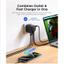Bộ chuyển đổi du lịch đa năng ORICO Bộ sạc nhanh 20W PD Phích cắm quốc tế tất cả trong một cho US / EU / UK / AU, Hoạt động tại hơn 200 quốc gia