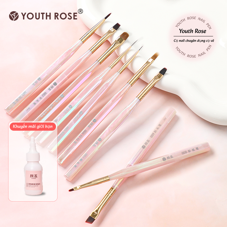 Youth Rose Cọ nail chuyên dụng cọ vẽ móng cọ nét cọ hoa cúc cọ fen cọ đắp gel
