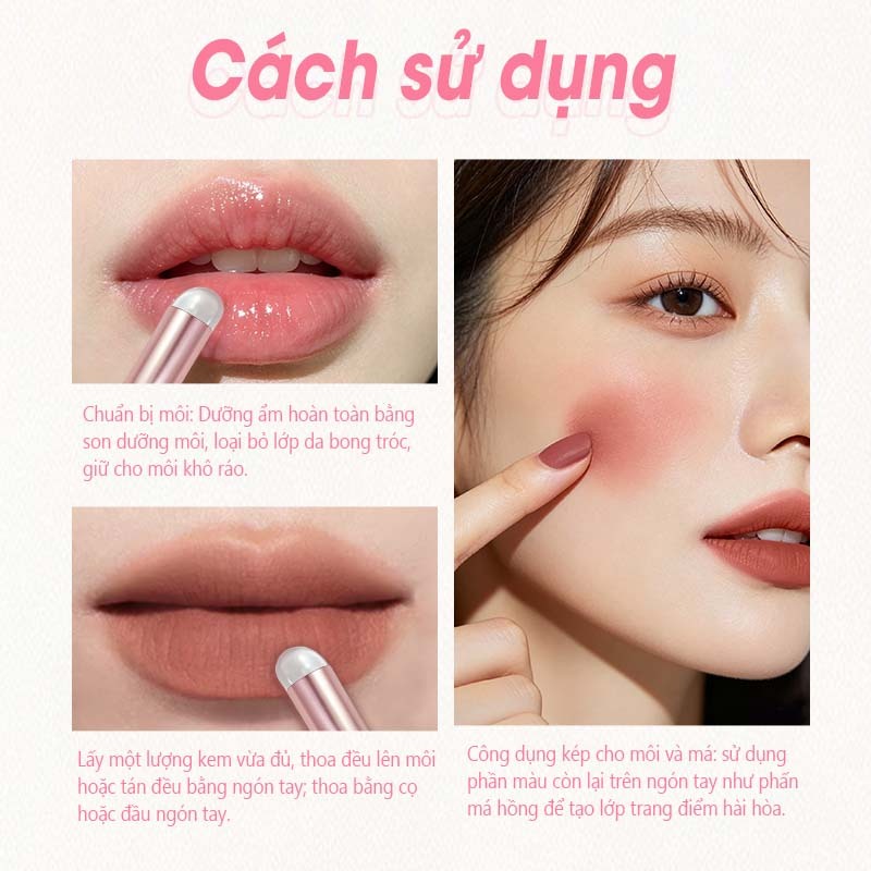 [CFB] Bảng Son CFB Velvet Lip Mud, Lì Mịn, Lên Màu Chuẩn, Lâu Trôi, Sắc Tố Cao