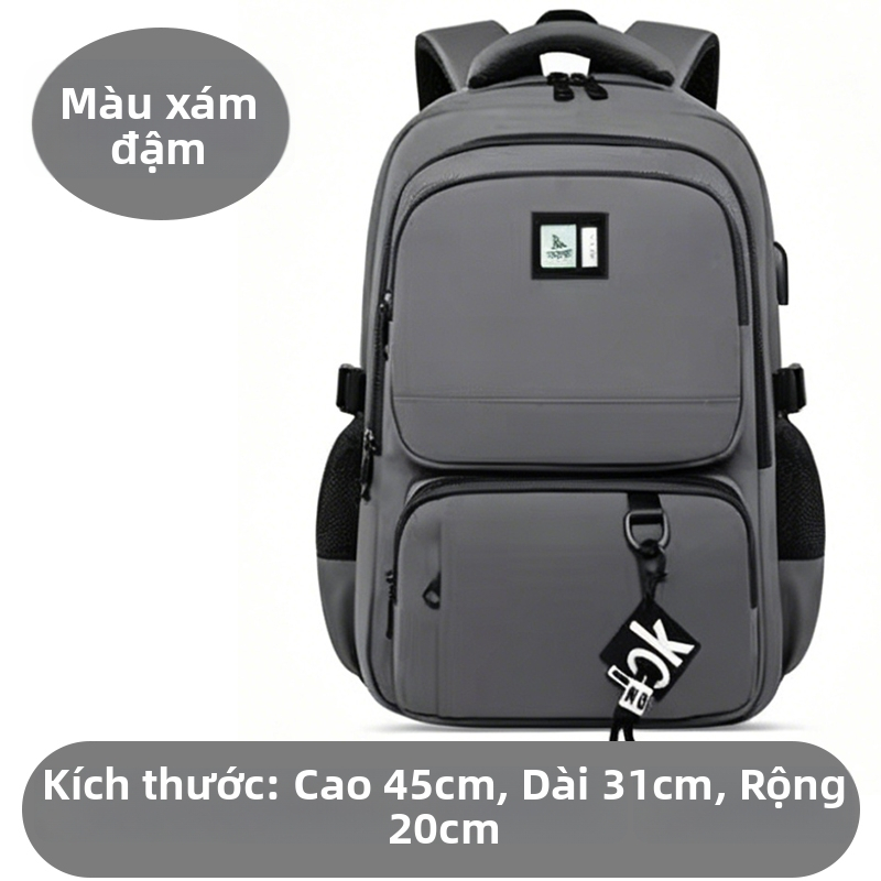 Balo Laptop Nam Cao Cấp Chống Nước, Nhiều Ngăn, Dung Lượng Lớn, Chống Thấm Nước, Đựng Máy 15.6 Inch, Thời Trang Văn Phòng